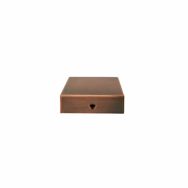 Nuvo Iron 4In. X 4In. Low Profile Eazy-Cap Copper, Fits over 4in x 4in nominal posts PCP24COP